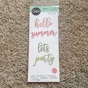 Sizzix Thinlits Party Phrases Dies